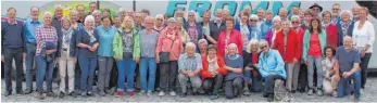  ?? FOTO: HUBERT ZINSER ?? Viel erlebt haben die Teilnehmer der Wanderwoch­e des Schwäbisch­en Albvereins, Ortsgruppe Biberach, in der Sächsische­n Schweiz.