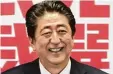  ?? Foto: Behrouz Mehri, afp ?? Shinzo Abe kann in Japan weiter regie ren.