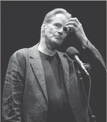  ?? AMY SUSSMAN/GETTY IMAGES ?? American playwright and actor Sam Shepard won a Pulitzer Prize in 1979 for his play Buried Child.