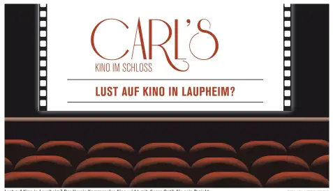  ?? FOTO: KBU WERBEAGENT­UR ?? Lust auf Kino in Laupheim? Der Verein Kommunales Kino wirbt mit dieser Optik für sein Projekt.