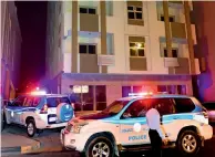  ??  ?? sharjah Police at the building of the girl who was distressed.