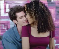  ?? ?? From left: Adam Pascal, Daphne Rubin-Vega and Wilson Jermaine Heredia, original castmember­s of Jonathan Larson’s Rent, make cameos in Tick, Tick … Boom!; Andrew Garfield as Larson and Alexandra Shipp as Susan.