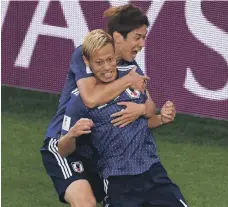  ?? Getty ?? Keisuke Honda was Japan’s super substitute after he scored the team’s second equaliser, six minutes after taking the field