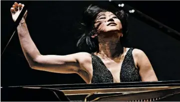  ?? FRANCINE ORR/LOS ANGELES TIMES ?? Pianist Yuja Wang will play a much-anticipate­d recital in Orchestra Hall at Symphony Center.