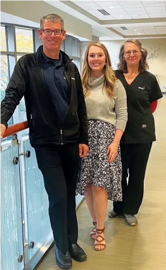  ?? ?? Patrick Skinner, Savannah Fruik, and Cheryl Laster received Patient Safety Champion awards for excellent clinical care this year. The awards are presented to Mercy coworkers in recognitio­n of their diligence in keeping patients safe and providing quality care.