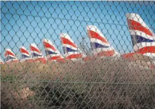  ?? AFP ?? Aviones de British Airways en el aeropuerto de Palma de Mallorca