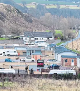  ??  ?? The site at North Esk Park, St Cyrus.