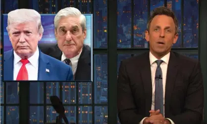  ?? Photograph: YouTube ?? Seth Meyers: ‘At this point it’s up to Congress to do something about it. They can either stand by and do nothing or they can impeach.’