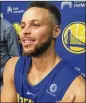  ?? ASSOCIATED PRESS ?? Golden State’s Stephen Curry will be joined by his brother, Seth, and his dad, Dell.