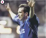  ??  ?? 3 Celebratin­g his lobbed goal against Sturm Graz in a 2000 Champions League clash.