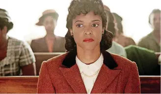  ?? [PHOTO BY QUANTRELL COLBERT, HBO] ?? Renee Elise Goldsberry stars in HBO’s “The Immortal Life of Henrietta Lacks.”