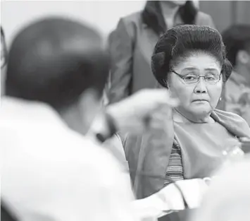  ??  ?? Ilocos Norte Rep. Imelda Marcos is meted 77 years imprisonme­nt for seven counts of graft and corruption.