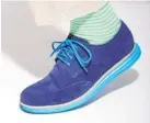  ??  ?? Cole Haan’s suede wingtip brogues ($275) from Harry Rosen are elegant and fit the
colour theme of spring.