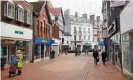  ?? Photograph: Christophe­r Thomond/The Guardian ?? Wrexham town centre. Locals’ reactions at the takeover ranged from amazement to scepticism.