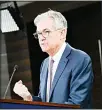  ??  ?? Federal Reserve Chair Jerome Powell speaks during a news conference, March 3, to discuss an announceme­nt from the Federal Open Market
Committee, in Washington. (AP)