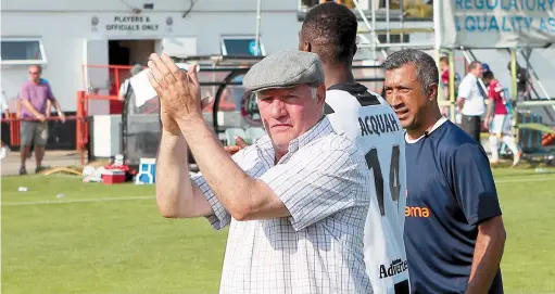  ?? ?? Manager Alan Devonshire says he is determined to get the Magpies past the first round of the FA Cup for the first time ever.