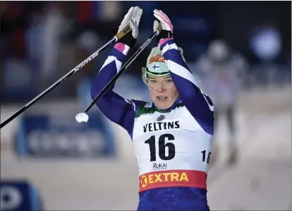  ?? Foto: LeHtikuva/Markku uLander ?? Krista Pärmäkoski ser fram emot söndagens 10 km.