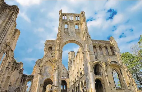  ?? | PHOTO : ARCHIVES OUEST-FRANCE ?? L’abbaye de Jumièges, en Seine-Maritime.