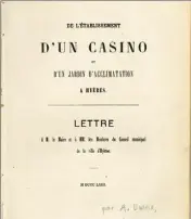  ?? (Photo doc. DR) ?? La lettre d’Alphonse Denis est consultabl­e sur le site Internet de la médiathèqu­e.