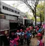  ?? PHOTO COURTESY OF NFD ?? During an event during last year’s Fire Prevention Week, kids got an close-up look at a fire truck.