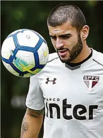  ?? Marcello Zambrana - 3.abr.18/agif ?? O volante Liziero, de 20 anos, está acostumado a jogar como lateral esquerdo, pois já o fez na base