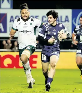  ?? Photo Midi Olympique - Patrick Derewiany ?? Entré à l’arrière contre Montauban, Max Auriac a apporté de l’élan. De quoi inspirer en vue du gros match annoncé contre Grenoble.