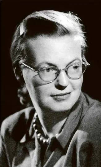  ?? Divulgação ?? A escritora americana Shirley Jackson, autora de livros de terror e suspense