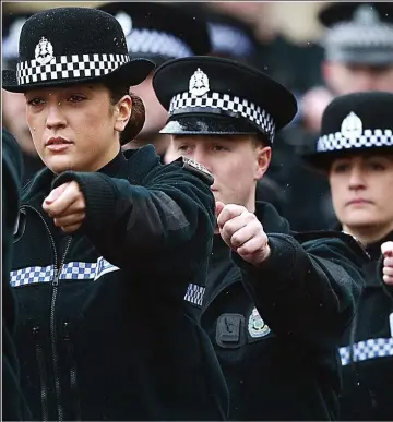  ??  ?? Fresh-faced: Trainee officers now make up nearly half of the capital’s response teams