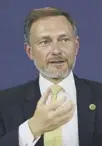  ?? ?? Christian Lindner says £7.6bn has been mobilised