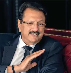  ?? ?? DOUBLE ENGINE Ajay Piramal, Chairman of the Piramal Group, says both pharma and financial services are growth engines for India