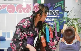  ?? Courtesy photo ?? The Children’s Museum of Houston celebrates Tanabata on Saturday with a colorful event.