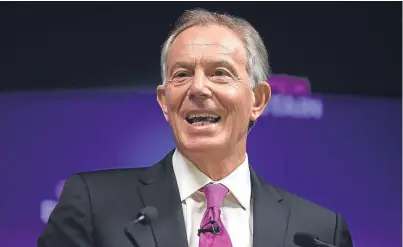  ?? Picture: PA. ?? Former Prime Minister Tony Blair said he feels motivated to return to politics.