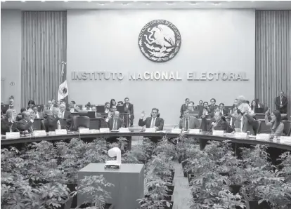  ?? ESPECIAL ?? El Consejo General del organismo nacional de elecciones entregó el resultado de su fiscalizac­ión.