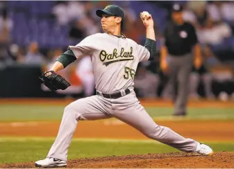  ?? J. Meric / Getty Images 2010 ?? After pitching for four teams in threeplus seasons, Craig Breslow establishe­d himself with the A’s in 2009, making 202 appearance­s in three seasons and pitching six more years after leaving.