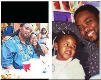  ?? SUBMITTED PHOTO ?? Rodney Roberson with two of his favorite pictures with his daughter Bianca: with her recently at left, and one with her as a toddler.