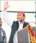  ??  ?? Akhilesh Yadav, Mayawati, Narendra Modi and Rahul Gandhi address rallies in Uttar Pradesh during the current election season.