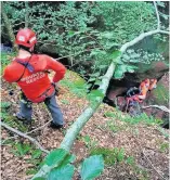  ??  ?? Rescue Lomond Mountain Rescue Team during an operation in July of this year