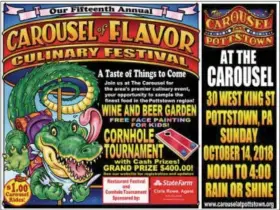  ??  ?? 15th Annual Carousel of Flavor poster