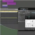  ??  ?? We use Razor to create our sub drop, with a bass preset called Punch In The Balls. We’re increasing pitchbend to 24, to span two octaves. We program a bass note to last for two bars and a 1/4 note ‘extra’ at Bar 6. Then we draw a pitch ramp to create a...