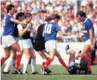  ??  ?? MADNESS Souness clatters McCluskey