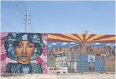  ?? THOMAS HAWTHORNE/THE REPUBLIC ?? A Nyla Lee mural covers a wall in Phoenix.