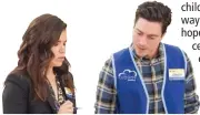  ??  ?? America Ferrera and Ben Feldman in “Superstore”