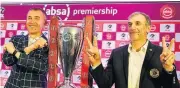  ?? /Lefty Shivambu/Gallo Images ?? Optomistic coaches: Milutin ‘Micho’ Sredojevic, left, and Giovanni Solinas face the media on Wednesday.