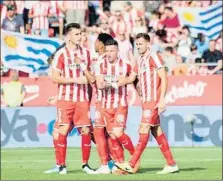  ?? GIRONA FC ?? El único gol del partido lo marcó Stuani de penalti