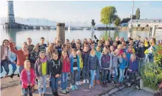  ?? FOTO: BEATE FLOCK ?? Begann das Schuljahr mit einem Ausflug in die Schweiz: der Kinder- und Jugendchor „La Cantoria“.