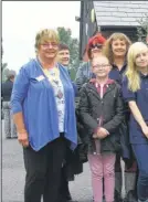  ??  ?? Mayoress Geraldine Dyer with the hall for the charity ramble