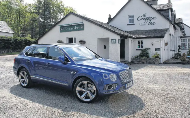  ??  ?? The Bentley Bentayga sets off on its tour of Argyll’s hills and glens, en route to the resort of Portavadie. Below – Loch Riddon and the Kyles of Bute.