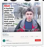  ??  ?? Állati
A YouTube egyik alapítója, Jawed Karim töltötte fel ezt a videót, amely a legelső volt az oldalon
