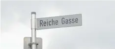  ?? Foto: Jonas Voss ?? Die Reiche Gasse ist eng mit der Geschichte des Ortes verbunden.