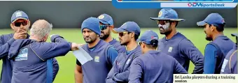  ?? PIC COURTESY SLC ?? Sri Lanka players during a training session